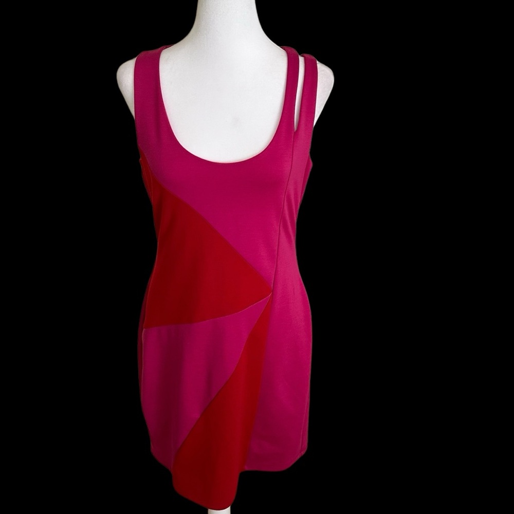 Bar III Sleeveless Dress Hot Pink Size L NWT - Picture 6 of 9